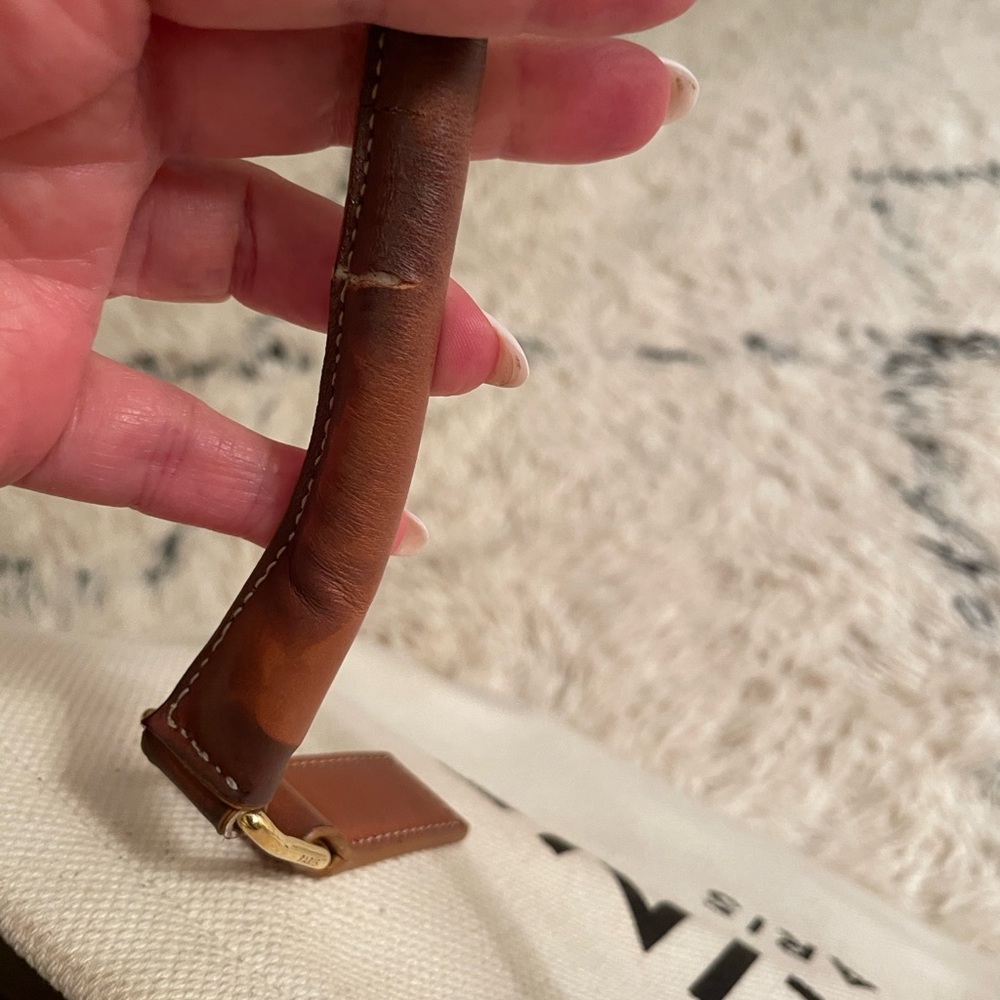 Celine Cream and Brown Tote Bag - Picture 9 of 13